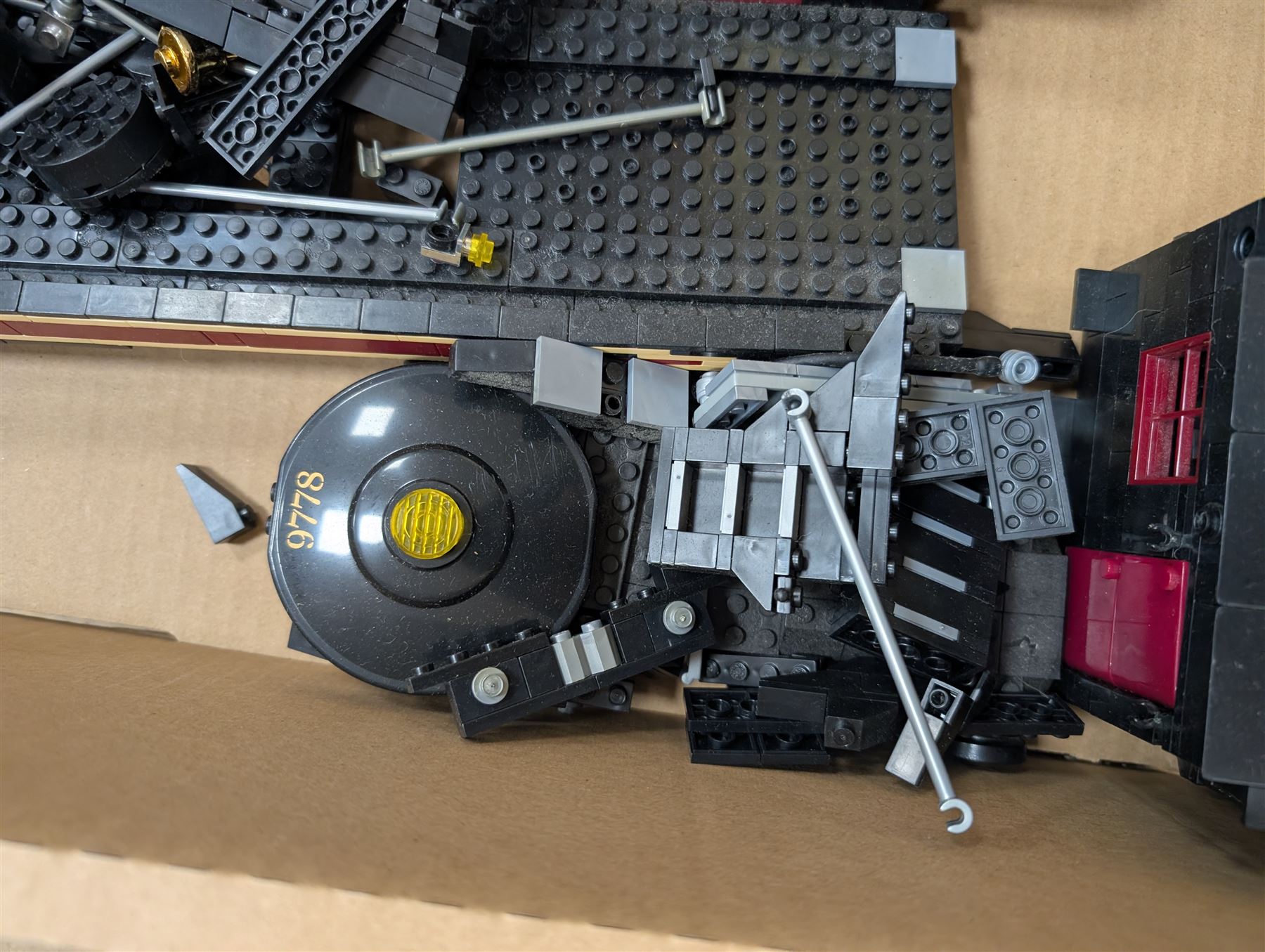 Part built Mega Bloks Pro Builder 9778 Steam Express Engine