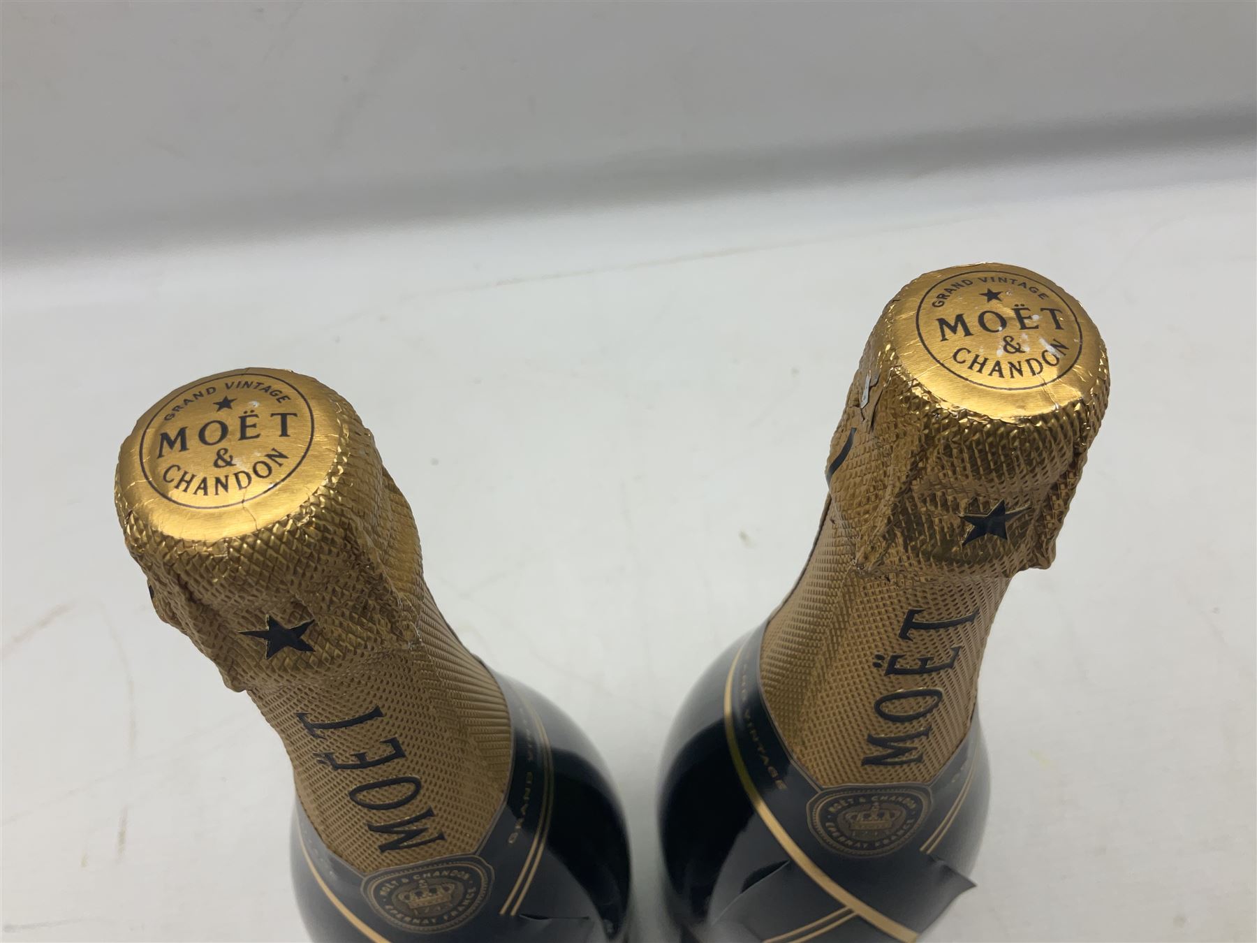 Moet & Chandon, 2008, grand vintage champagne, 750ml, 12.5%, two bottles