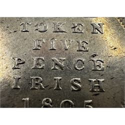 George III Irish 1805 five pence bank token