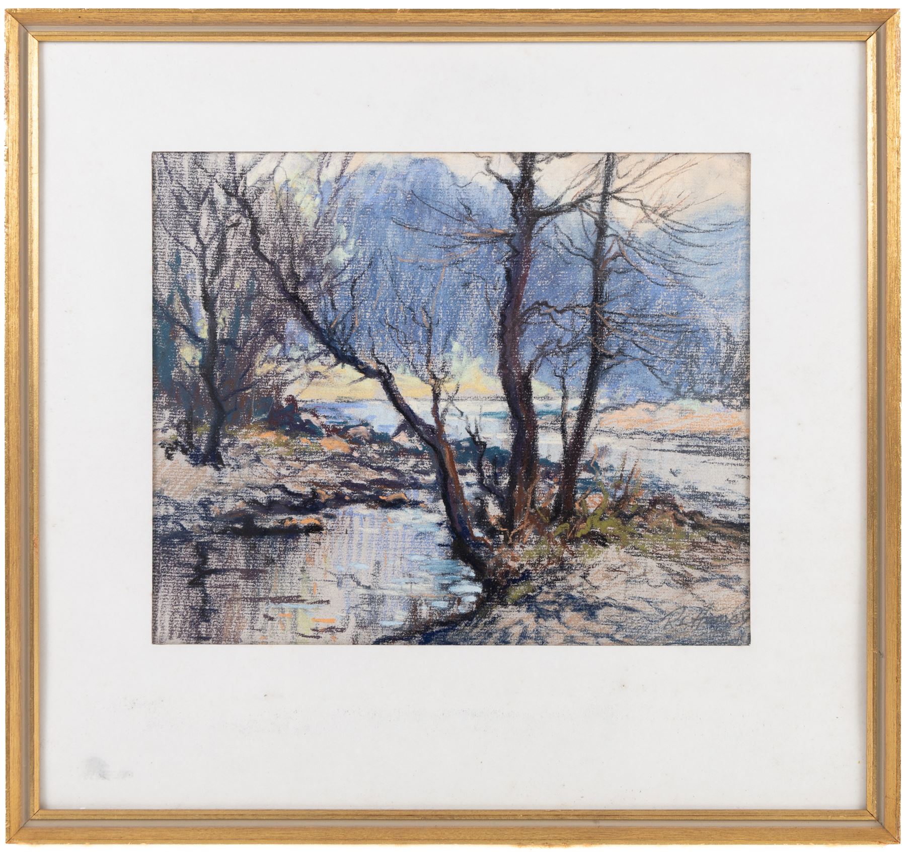 Robert Leslie Howey (British 1900-1981): 'Borrowdale', pastel signed 24cm x 29cm 