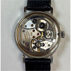 Longines gentleman's stainless steel manual wind wristwatch, circa 1960's, Ref. 7839 3, Ca...
