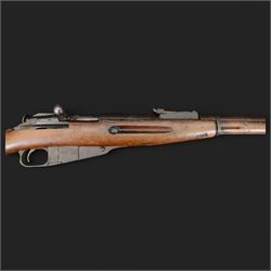REGISTERED FIREARMS DEALER ONLY De-activated Russian Mosin Nagant 7.62x54RMN2575 bolt action rifle, serial number 117,  72cm (28.5