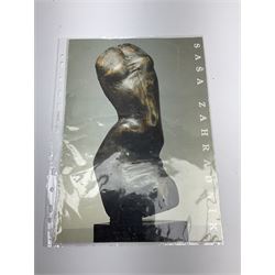 Sasa Zahradnik (Czech, B1950), bronze figure of a female flute player, with impressed stamp to the base, H34cm