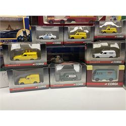 Thirty-eight modern die-cast models/sets  including Corgi and Lledo 1:76 scale Trackside vehicles; Unimax, Atlas and other tanks; TV & film related; advertising and promotional; QEII 80th Birthday etc; all but one boxed (38)
