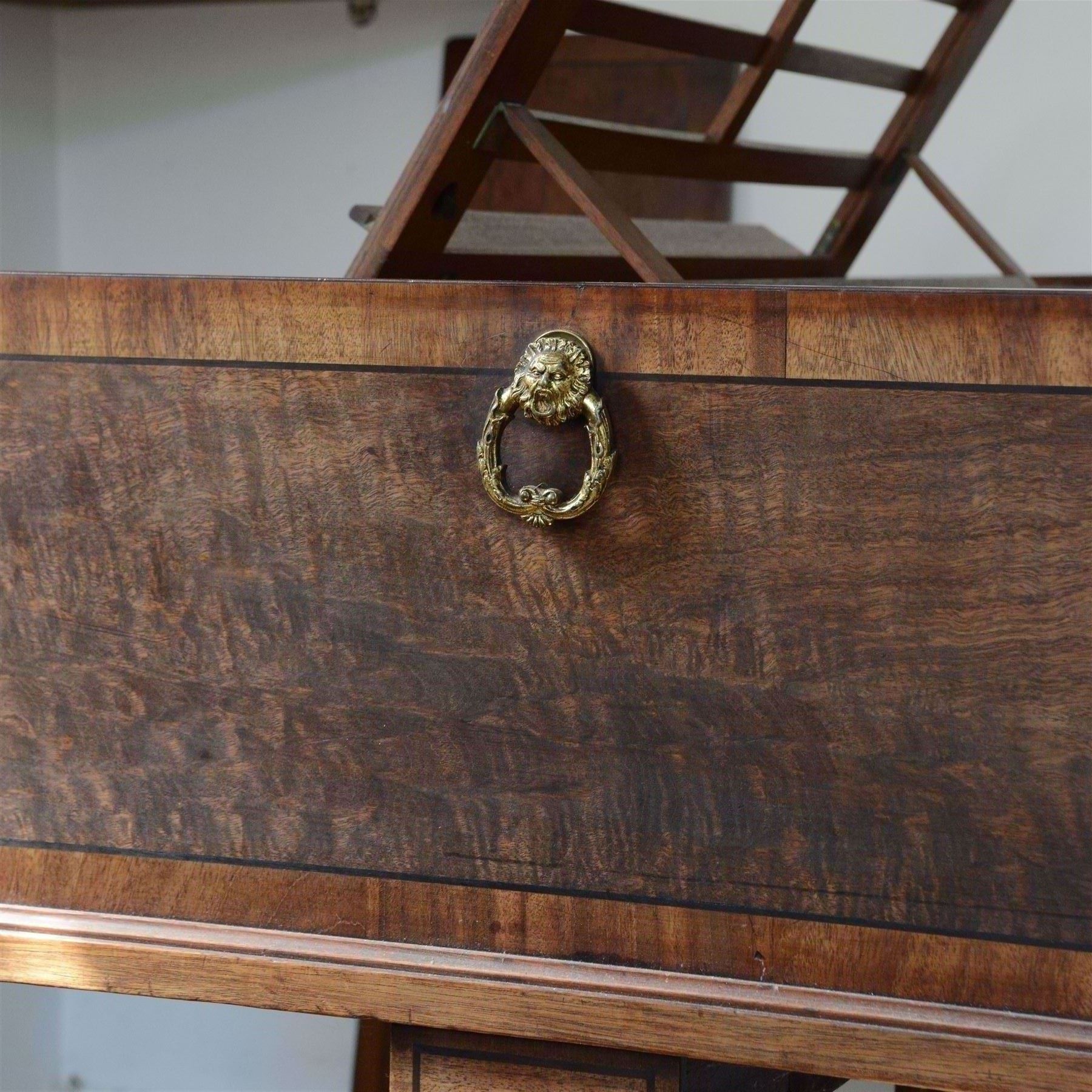 Early 19th century Grand Piano by John Broadwood & Son, London serial No 7695, 1820.
Early straight strung Regency Grand Piano, part re-furbished and re-strung, soundboard with some small cracks, bridges good, action and damping responsive but requirering adjustment in places, English grand action with a six octave keyboard, with 73 keys C1-C7, with Ivory naturals and ebony sharps, Lyre with sustain and una-chorda pedals, satinwood case with ebony inlay and crossbanding, adjustable open lattice music desk, raised on four turned legs with castors. In 1818 two years before this piano was manufactured, a similar piano of this design was presented to Beethoven by Thomas Broadwood.

 You can find and listen to examples of Alan Cuckston playing this particular Broadwood Grand in the links below:

Piano Sonata in F Sharp Minor Op.49 - 'Sonate Mélancolique' by Ignaz Moscheles
Piano Sonata in E Flat Major Op.1 No.1 by John Field


Given the intricate nature of these historic instruments, specialist support will be available if required, to assist successful buyers with safe removal and onward handling. Price upon application.


This item has been registered for sale under section 10 of the APHA Ivory Act Reference LD2EPXNB