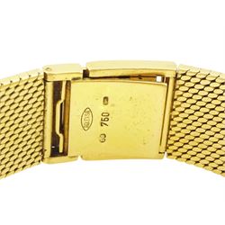 Rolex Cellini gentleman's 18ct gold manual wind wristwatch, circa 1981, Ref. 4309, Cal. 1601, case No. 6919854, silvered dial with baton hour markers, on integral 18ct gold bracelet, hallmarked