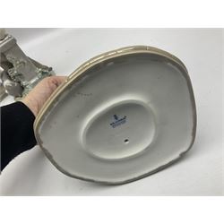 Three Lladro figures, Faithful Steed no 5769, Best Foot Forward no 5738 and Lambkins no 5469, all with original boxes, largest example H21cm 