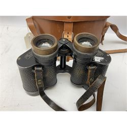 Three pairs of Carl Zeiss Jena binoculars, Jenoptem 10x50W, Jenoptem 8x30W and Deltrintem 8x30W, all cased (3)