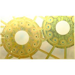 Richard Rush (British 1944-): 'One Moment', watercolour signed, titled and dated 1973 on exhibition label verso 79cm x 137cm