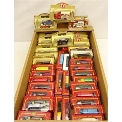  Collection of thirty-eight diecast model vehicles including Lledo 'Days Gone', Lledo anniversary souvenir models, Corgi 'Cameo' etc, all in original boxes, in one box  