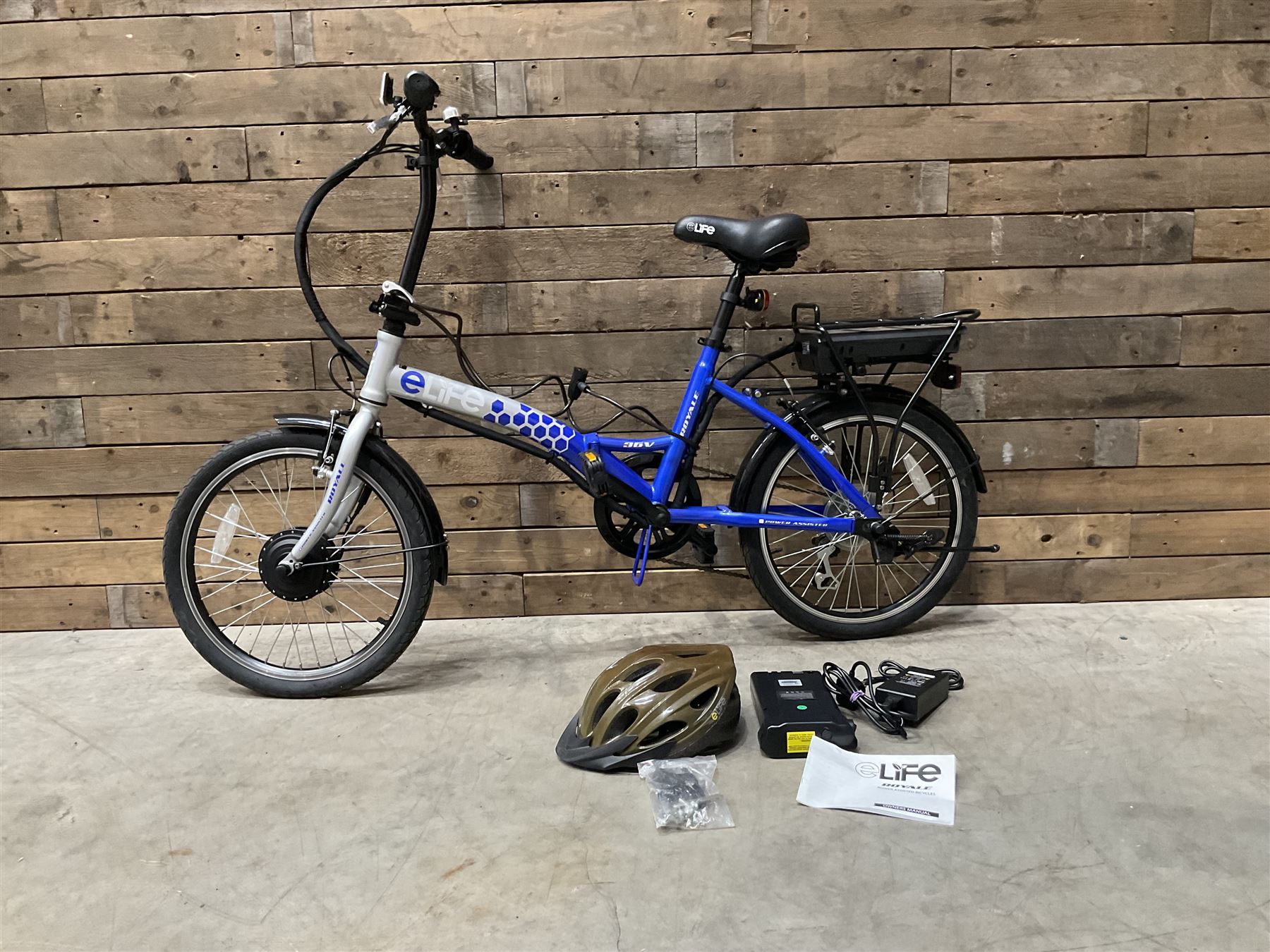 Ebike Elife Power Assisted Bicycles E-Life Infusion Folding Electric Bike  Grey From E-Bikes Direct