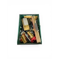 Collection of Hornby model railway items including Hornby dublo rolling stock, track and accessories