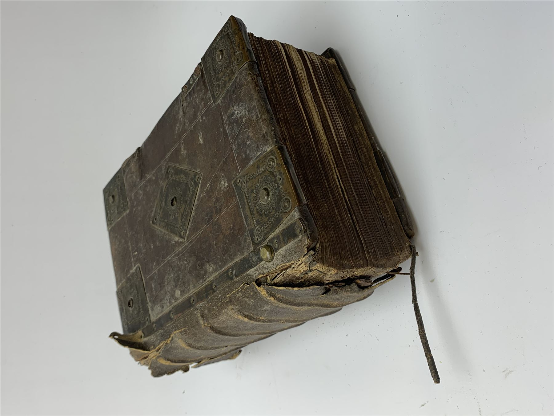 The Holy Bible, Containing the Old Testament and the New; Newly Translated out of the Originall Tongues ..., Imprinted at London by Bonham Norton and John Bill 1620. General and New Testament titles with woodcut border (New Testament title and colophon dated 1621), genealogies and double page map by J.S. (John Speed), Apochrypha present, bound with Two Right Profitable and Fruitfull Concordances .... Collected by R.F.H. Imprinted at London Bonham Norton and John Bill 1622, bound with The Whole Booke of Psalmes Collected into English Meeter by Thomas Sternehold, John Hopkins, and Others ..., printed for the Company of Stationers 1623. Full calf binding with bronze bosses.