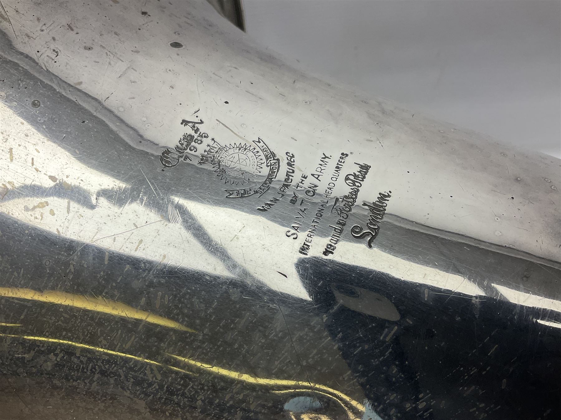 Salvation Army Class A Bb tuba for restoration or display H79cm