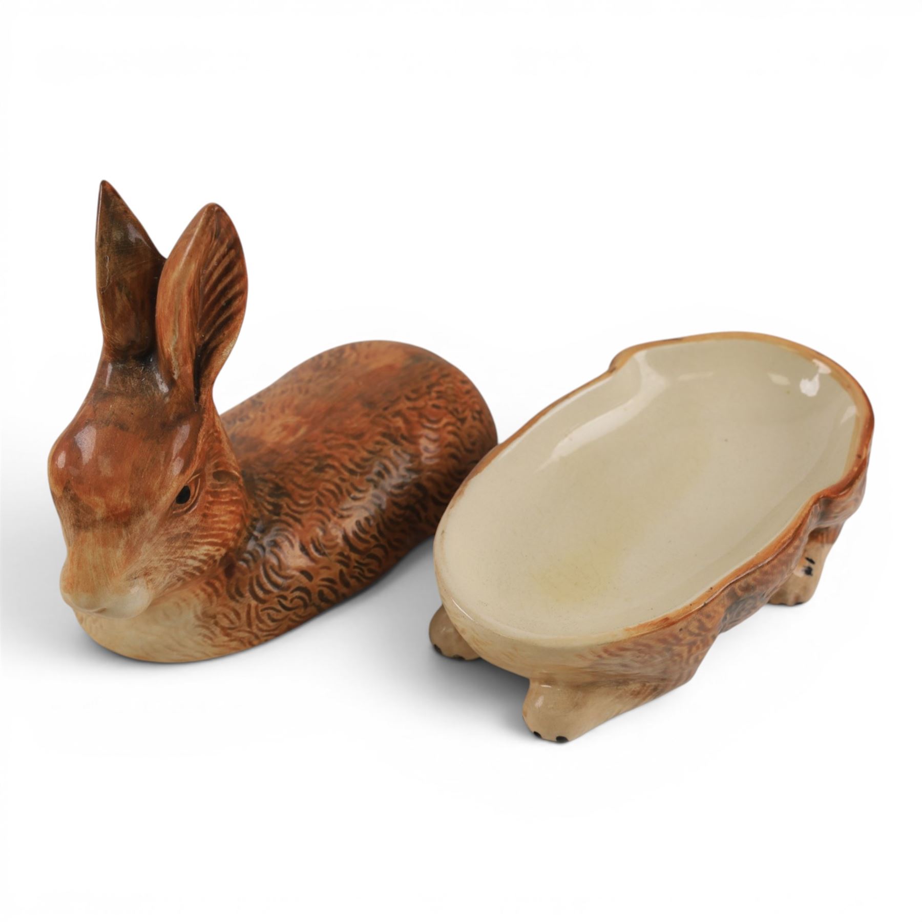 Royal Doulton Rabbit HN3593, Michel Caugant pottery tureen in the form of the rabbit