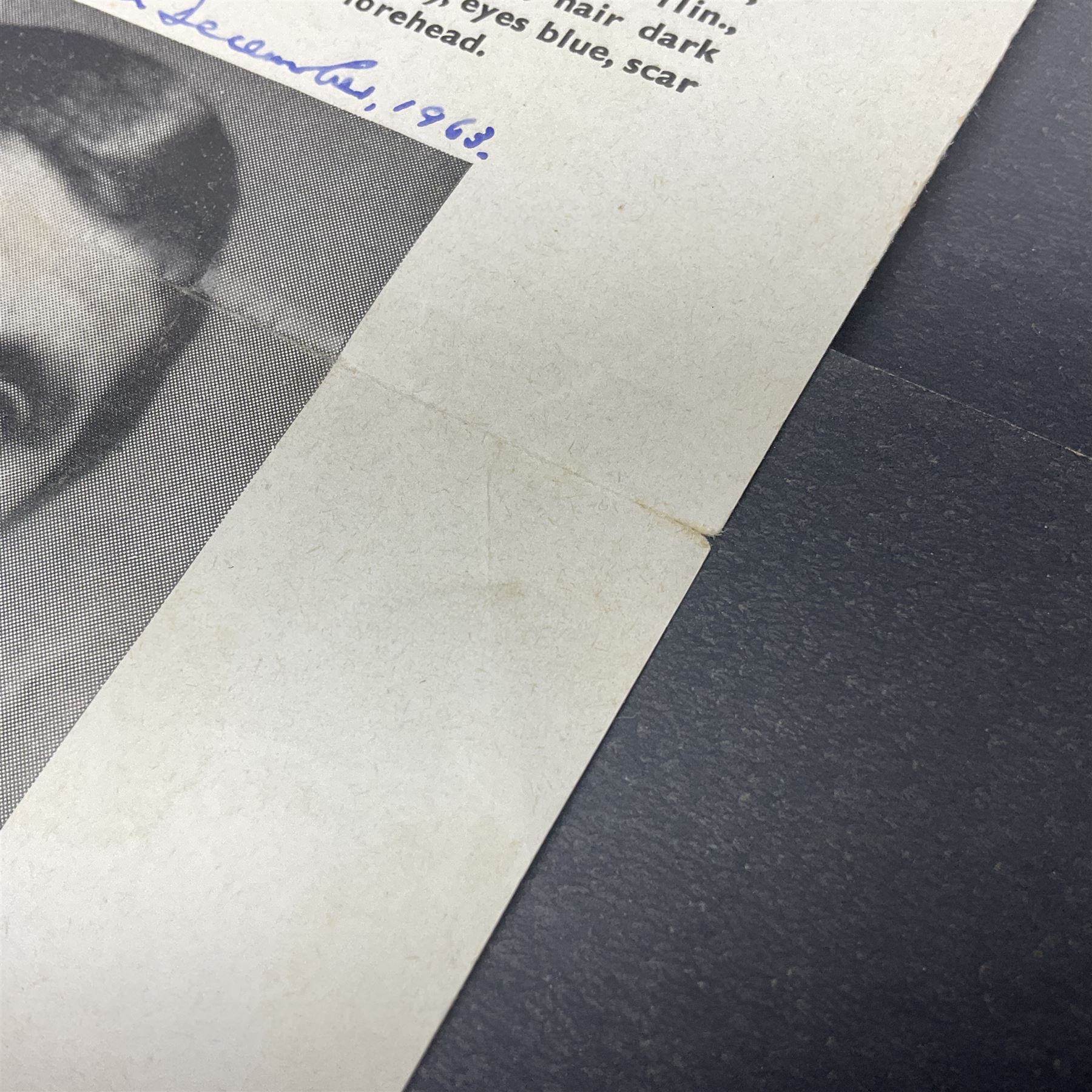 Great Train Robbery; Metropolitan Police printed poster, 'The Assistance of the public is sought to trace the whereabouts of the after described persons .....', printed by Wavell Press Ltd, 1963
Provenance by vendor repute: The poster was given to the vendor in 1985 by a colleague who was previously a detective sergeant of the Metropolitan Police, who had as a junior officer and worked on the case  of the Great Train Robbery. The hand written dates they were written on the poster when they were arrested   