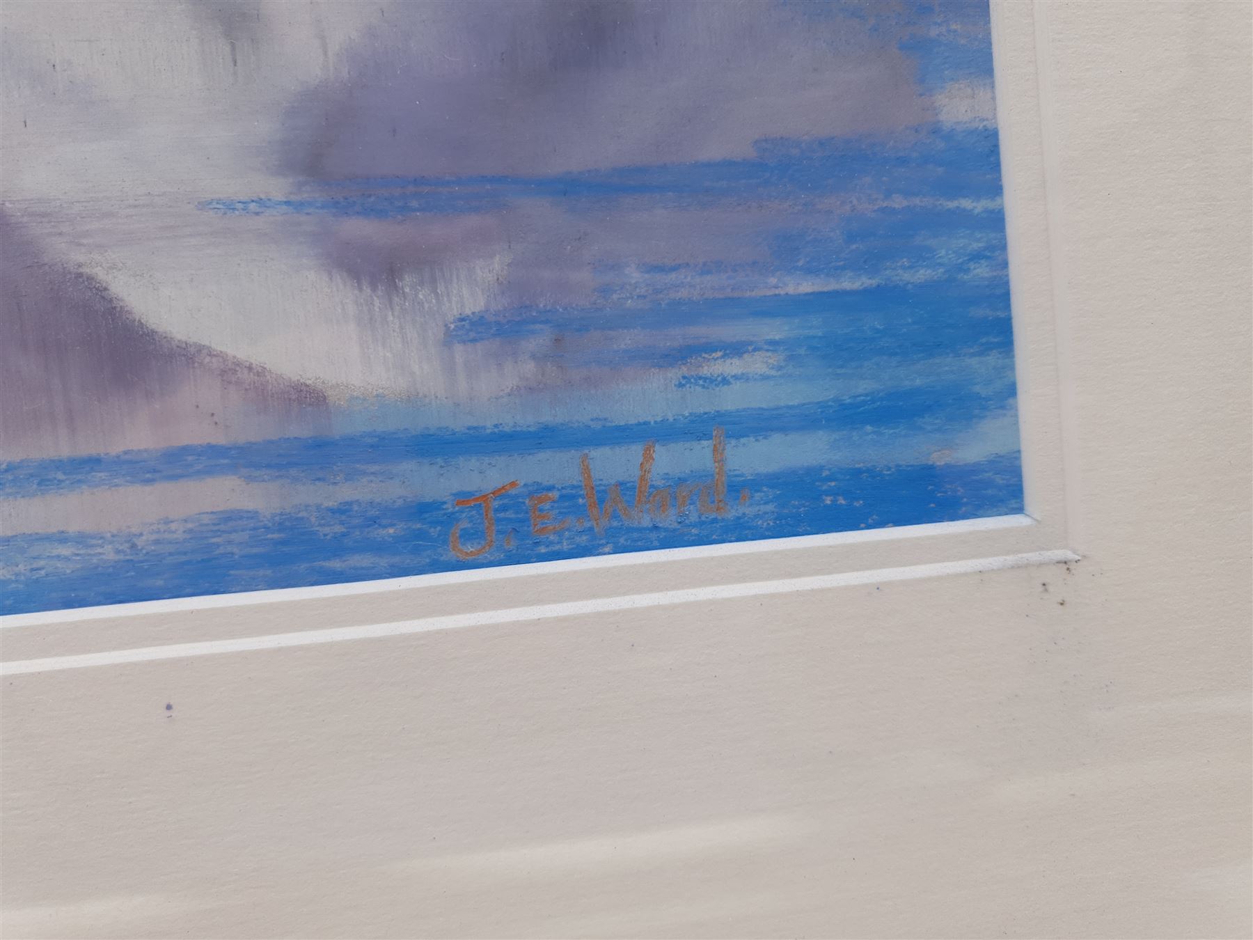 Jane E Ward (British Contemporary): Snow in the Lake District, pastel signed 49cm x 75cm