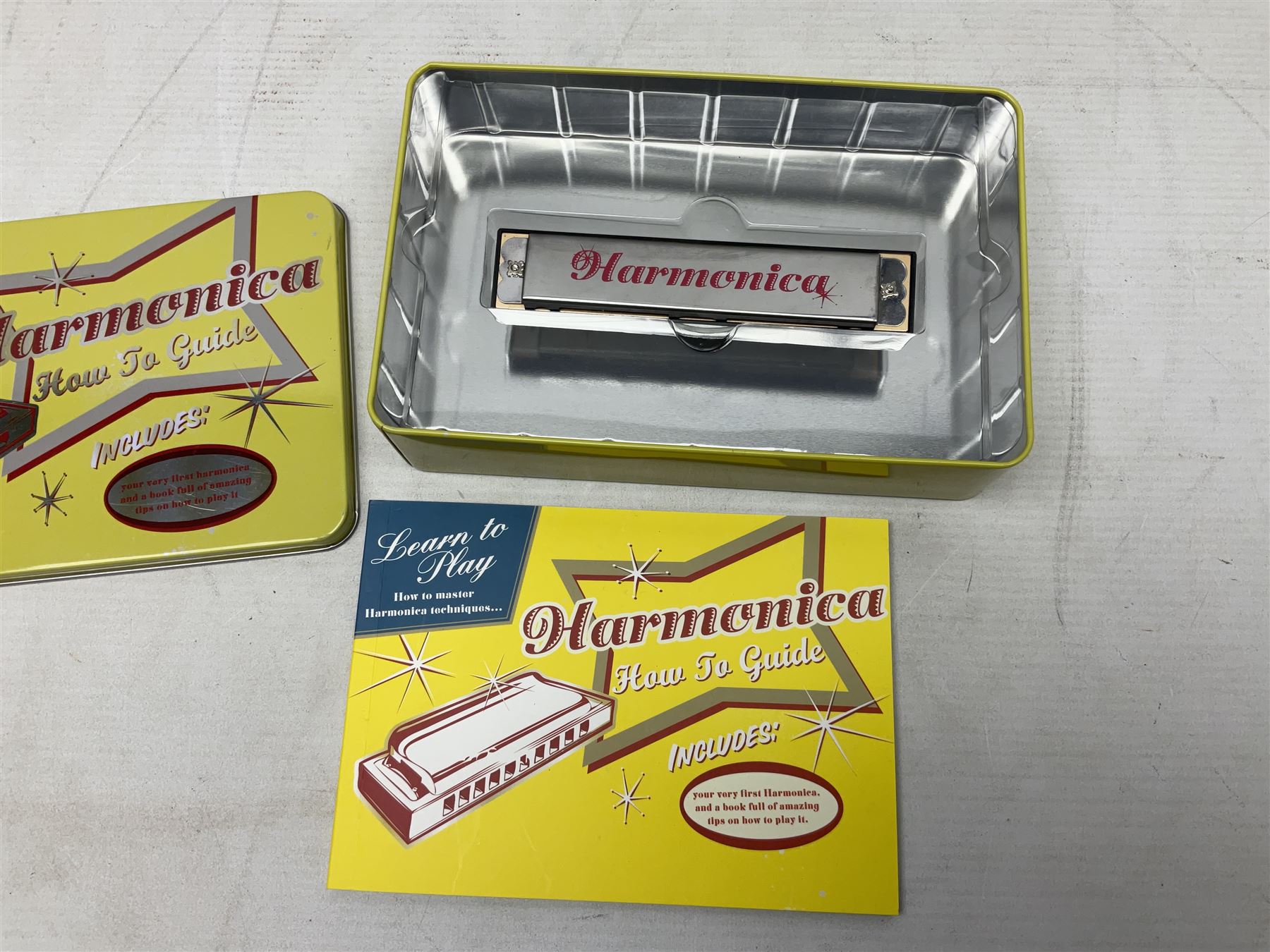 Bagpipes of Caledonia Piping Chanter Kit; Dubreq Stylophone - Pocket Electronic Organ; and Robert Frederick Harmonica; all boxed with instructions (3)