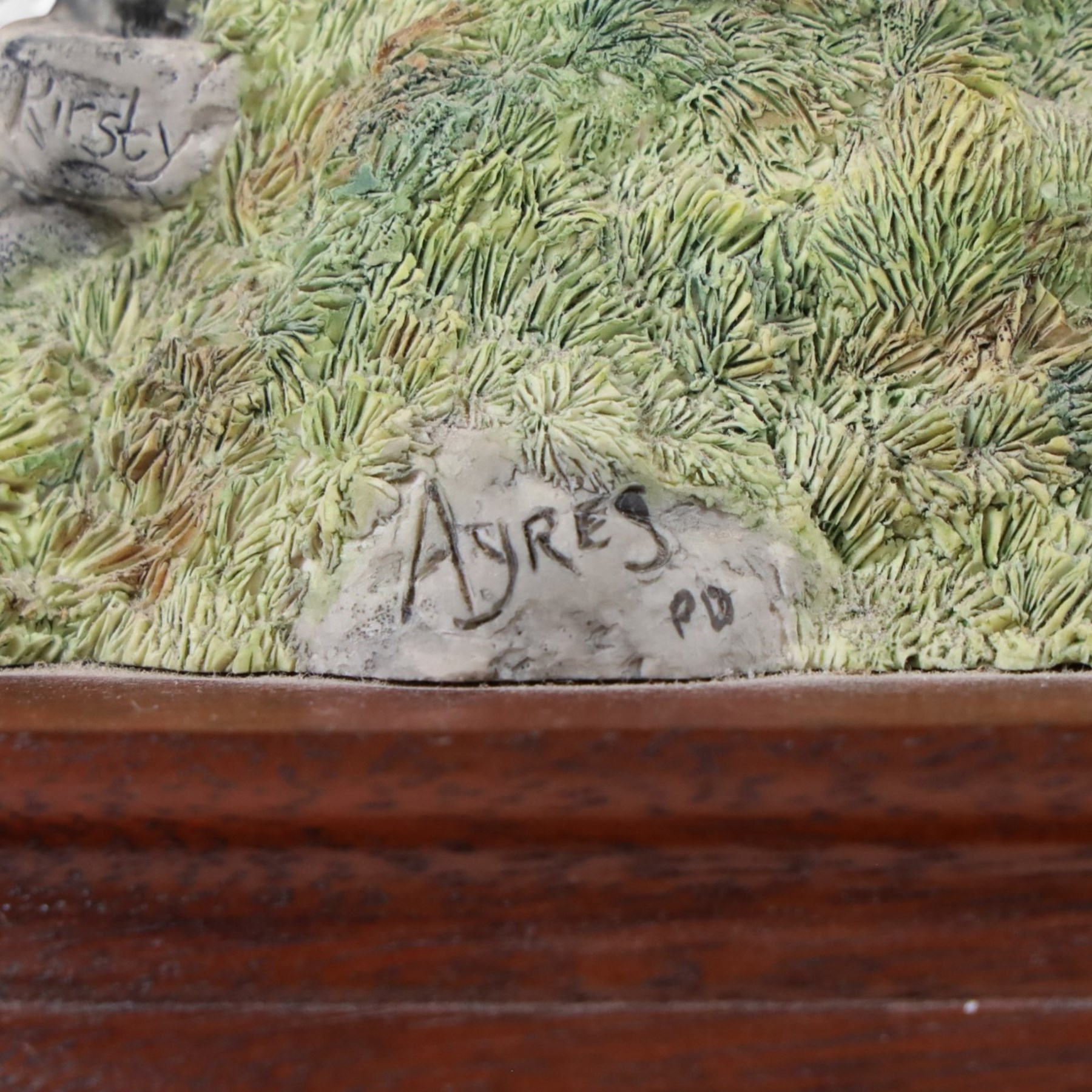 Border Fine Arts The Crossing, figure group model number B0013, on wooden plinth with certificate, H18cm