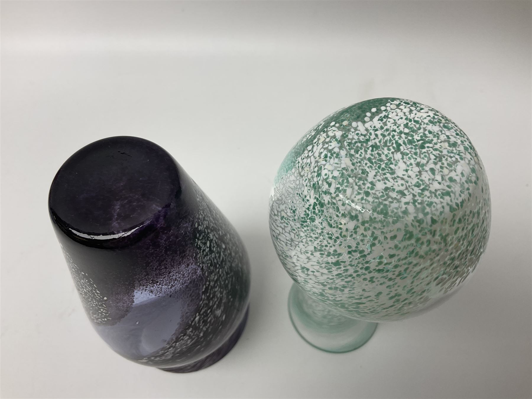 Collection of Caithness glass vases and dishes, to include mottled and swirl designs,  largest 20cm (23)