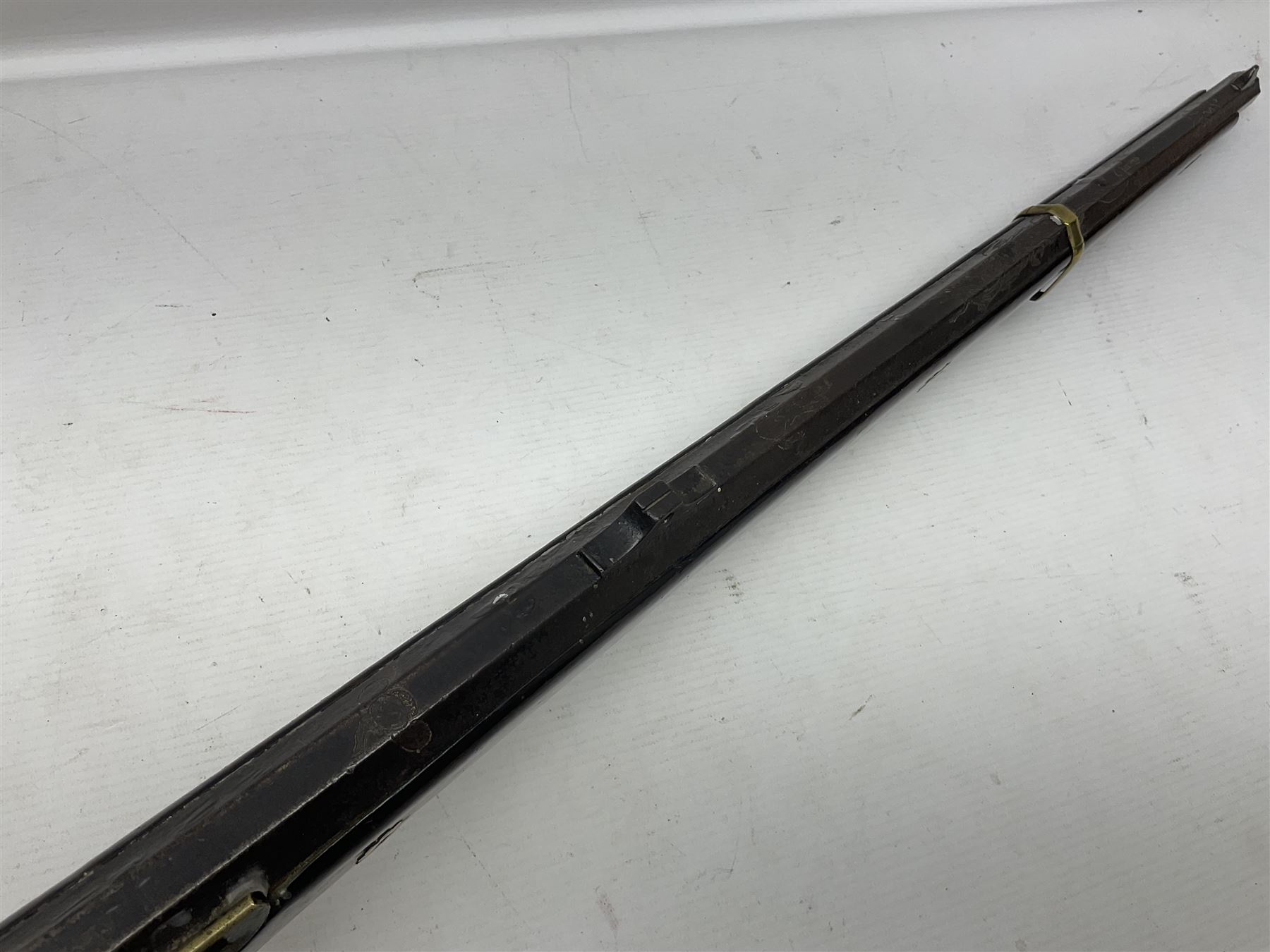 Japanese matchlock musket approximately .45 cal., Edo period (1603-1868), the 66cm(26