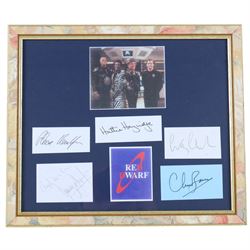 Collection of Sci-Fi TV signed prints, including Deforest Kelley Star Trek, the cast of Red Dwarf, etc