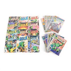 Sixty Marvel Bronze Age and later 'The Incredible Hulk' comic books, spanning years 1984-1...