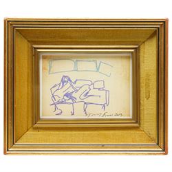 Tracey Emin (British 1963): 'iPad Sketch - Sex Series 2', limited edition print in colours signed and dated 2013 in pen 15cm x 21cm