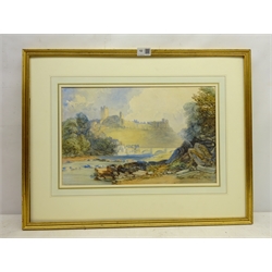  John Rock Jones (British c1836-c1898): Richmond North Yorkshire, watercolour signed 27cm x 43cm  