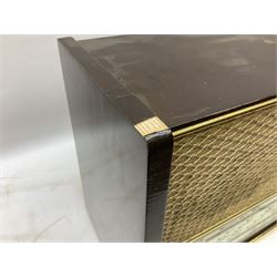 1955 Pye Fenman II valve radio in walnut veneered case, W58cm, together with a 1950s McMichael Type 854 valve radio with Bakelite knobs, W47cm H39cm D24cm, and 1957 Ekco Type A320 radio in dark walnut veneered case (3)