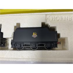 Hornby ‘00’ gauge - three ‘weathered’ locomotives comprising Class 8F 2-8-0 locomotive no.48062 in BR black; Class 9F 2-10-0 locomotive no.92151 in BR black; Class 5MT 4-6-0 locomotive no.44781 in BR black; in original boxes (3) 