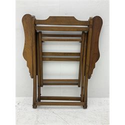 19th century folding brass mounted teak steamer chair 
