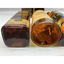 Glenmorangie, ten year old Scotch whisky, 1 litre 43% vol, Grant's twelve year old Scotch whisky 1 litre, 43 G.L and Johnnie Walker Black Label, twelve year old Scotch whisky, 1 litre 43% vol, all boxed (3)