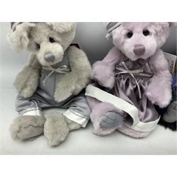 Charlie Bears - limited edition 'Jack' CB2052530 and 'Jill' CB2052540 No.110/1000 with labels; and 'Blotch' CB2170210 with labels (3)