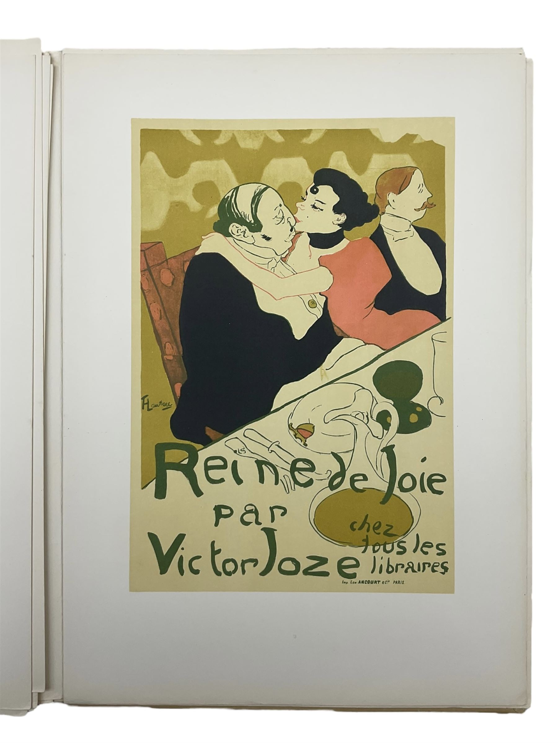 Rotzler, Willy - 'Affiches de Henri de Toulouse-Lautrec - Dix reproductions en couleurs', book containing ten colour Toulouse-Lautrec lithographs, pub. 1946 by Bale, unbound with loose plates, plates max 33cm x 24cm