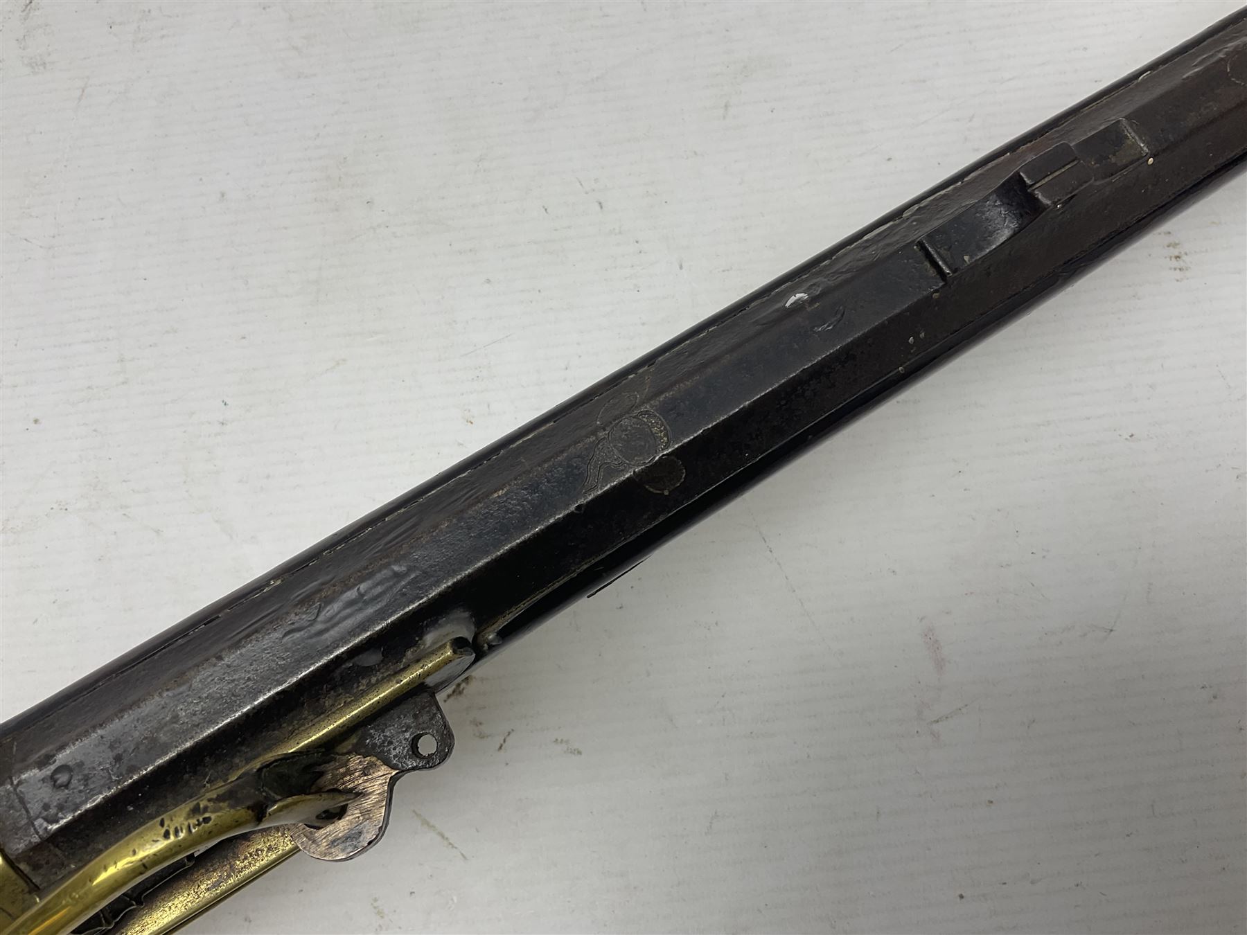 Japanese matchlock musket approximately .45 cal., Edo period (1603-1868), the 66cm(26