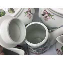 Three Portmeirion soup tureens with covers and ladles, together with vases, large bowls and other Portmeirion items