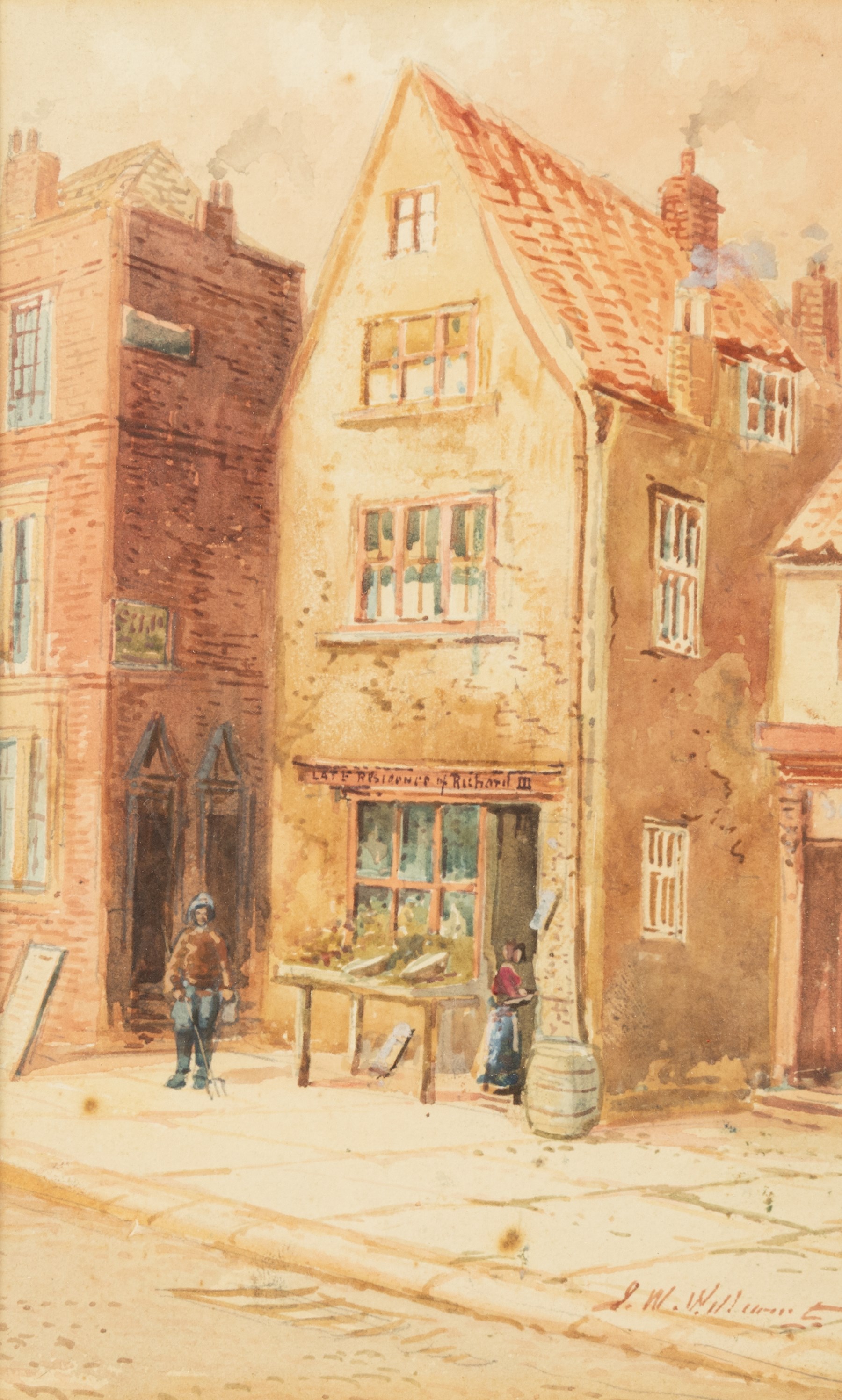 John Wynne Williams (British fl.1900-1920): The Three Mariners Inn, Low Conduit Street, Kind Richard III House, and two further Scarborough views, set of five watercolours signed max 25cm x 15cm (5)