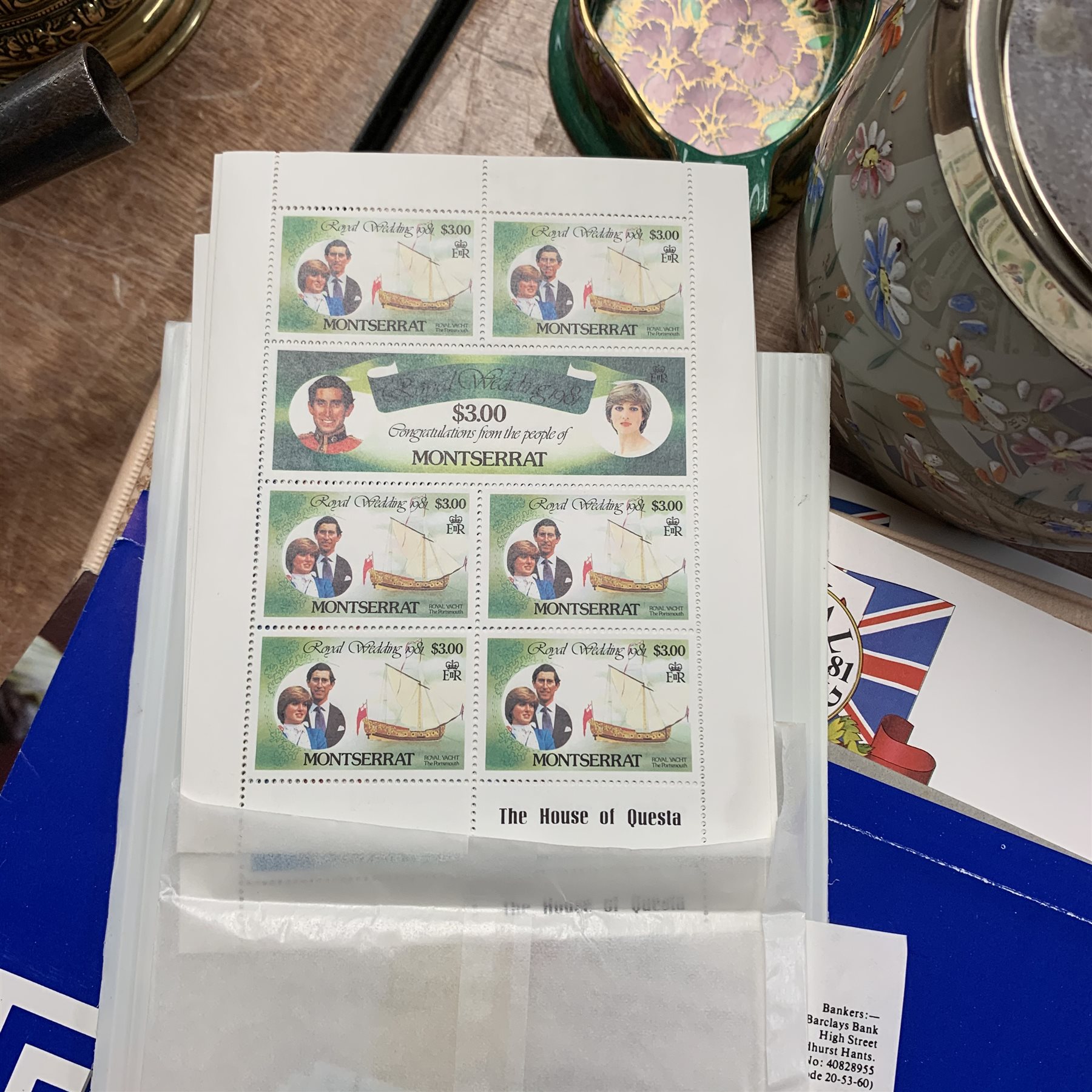 Commemorative stamps including Stanley Gibbons folder containing various stamps relating to ‘The Royal Wedding H.R.H Prince Charles & Lady Diana Spencer’, other similar stamps loose and in booklets and a small number of presentation packs.