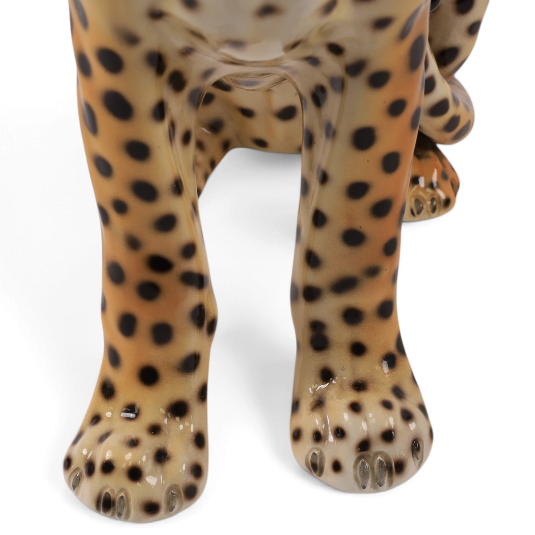 Ronzan fireside model of a cheetah, H37cm 