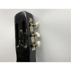 Artisan lap steel plank guitar in metallic black L74cm