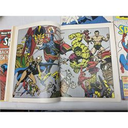 Spider-Man comics (1982-1985) nos 500-527, 529-535, 537-552, 579-602, 604-614, 620-626, and 628-631 (97)