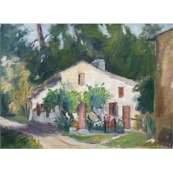 Franek la Broulle (French mid 20th century): 'Moulin de la Billardiere', oil on canvas signed and dated 1949, titled verso 40cm x 54cm
