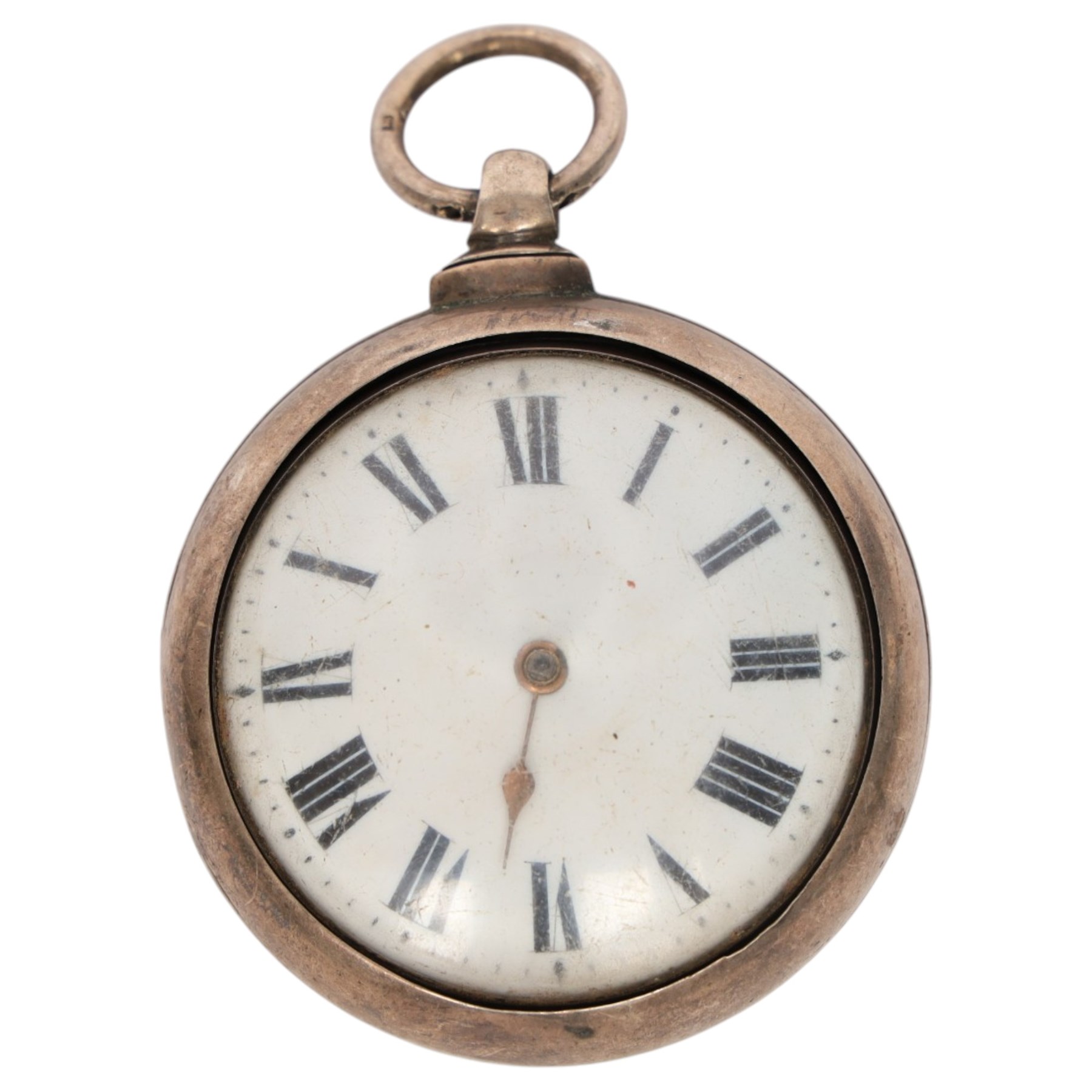 Two silver pair cased fusee lever pocket watches, one by Thomas Nurse, Lynn, case dated London 1814, the other dated London 1826