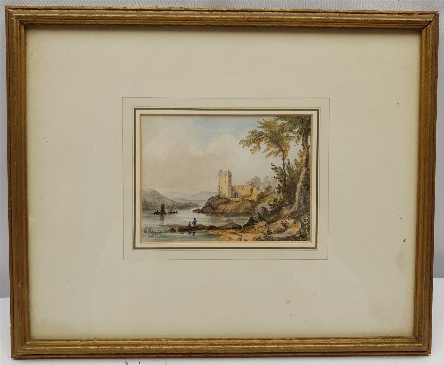 Charles Ward (British 1806-1869): Scottish Castle, watercolour unsigned 10cm x 14cm
Provenance: with F R Meatyard, Museum St., London, label verso