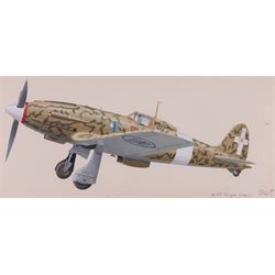 John Batchelor (British 1936-2019): Aircraft Studies, set of eleven gouaches variously signed and inscribed, max 35cm x 52cm (11)