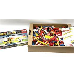 Lego - Technical set 852 for a helicopter, boxed with instructions dated 1977; and approximately 6kg of loose Lego sections with various instruction leaflets.