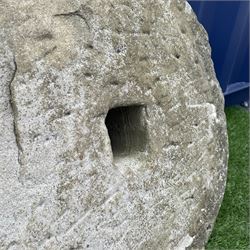 19th century sandstone grinding wheel - THIS LOT IS TO BE COLLECTED BY APPOINTMENT FROM DUGGLEBY STORAGE, GREAT HILL, EASTFIELD, SCARBOROUGH, YO11 3TX