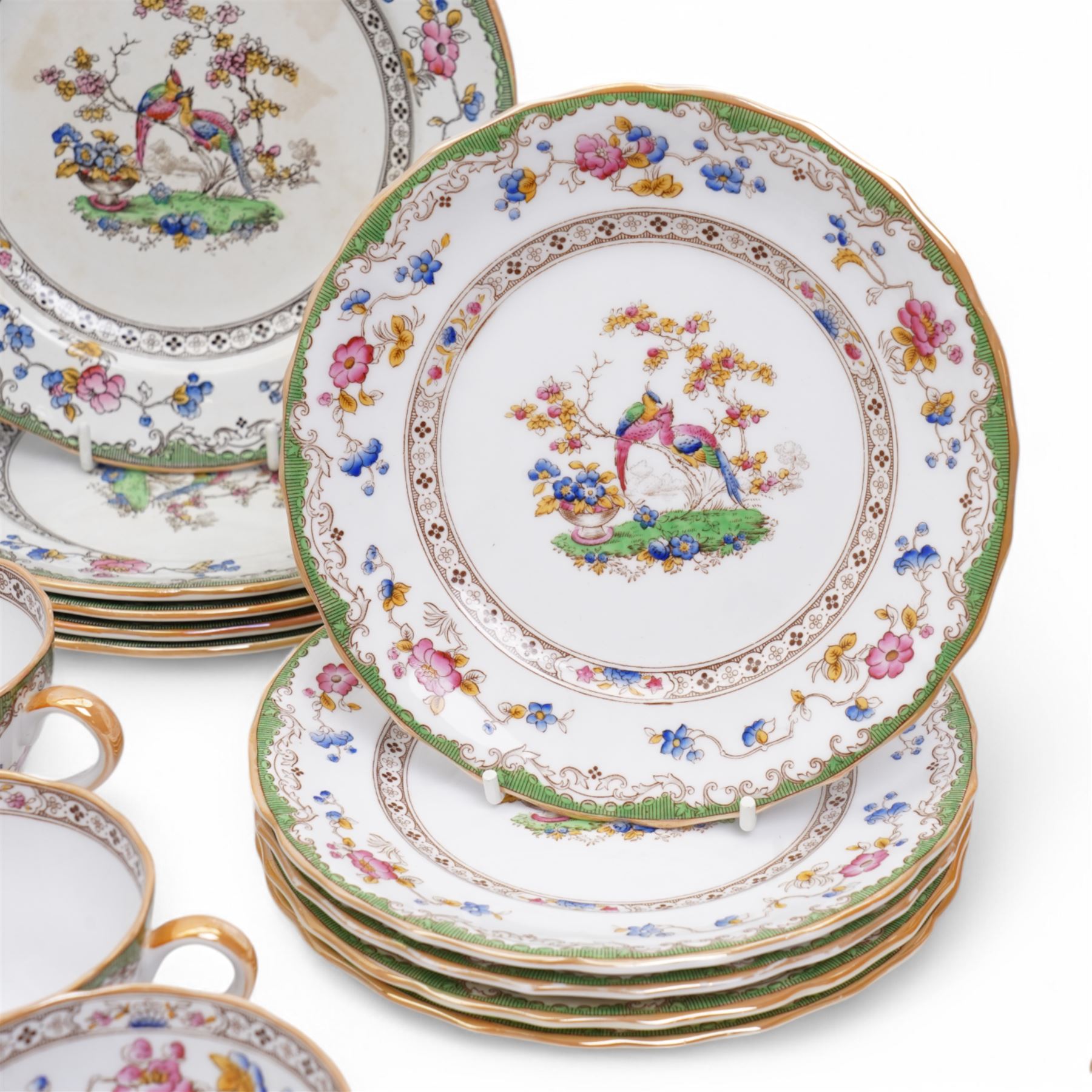 Copeland Spode 'Eden' tea, coffee and dinner ware including plates in various sizes, soup and dessert bowls, tea and coffee cups and saucers, vegetable dish and cover etc 63 pieces