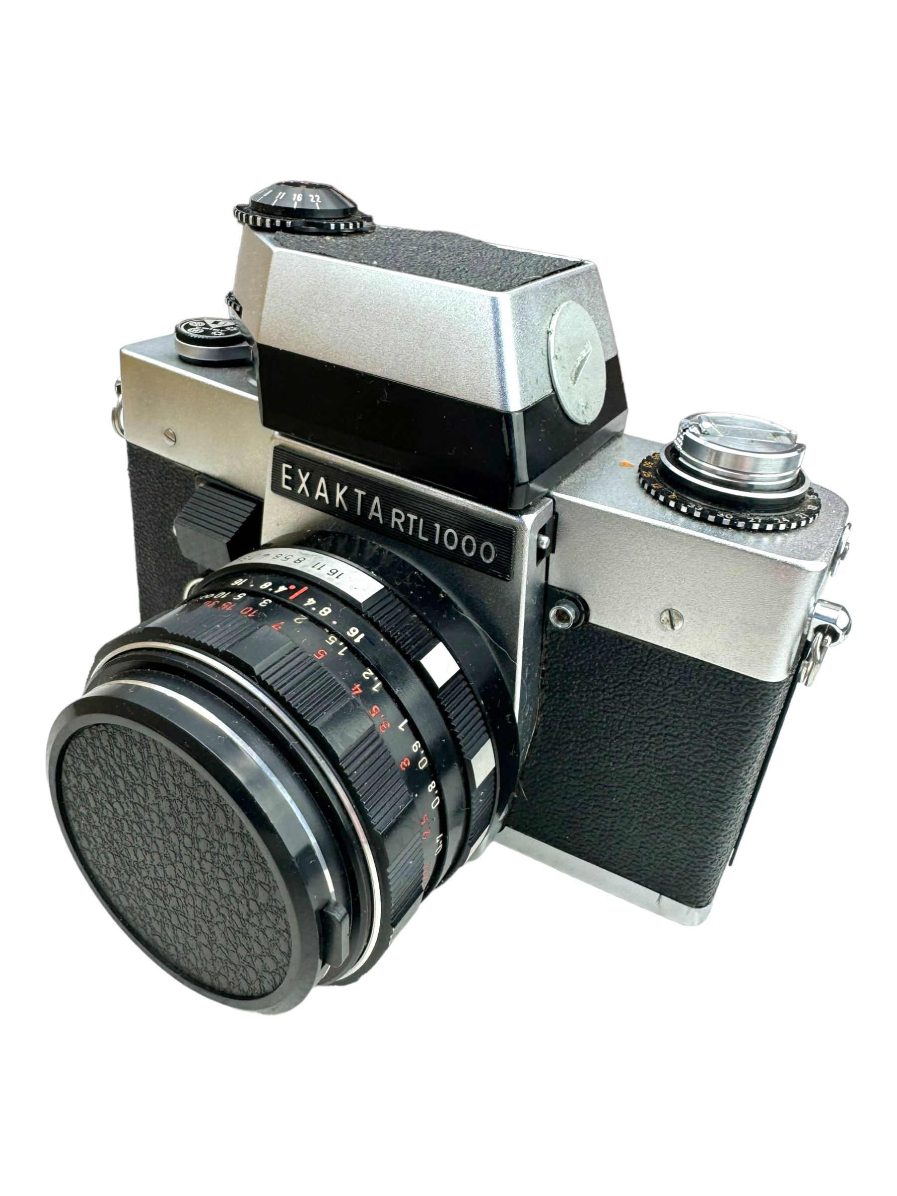 Olympus SP-700 digital camera, boxed, Exakta RTL1000, Vivitar Telephoto 200mm lens, Kodak instant cameras and other cameras and accessories 